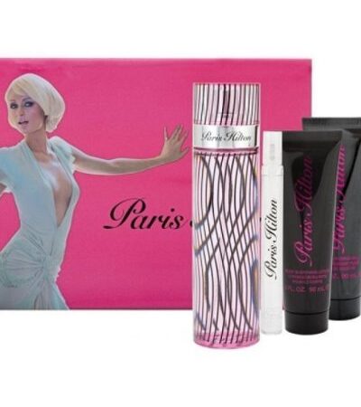 PARIS HILTON ESTUCHE MUJER 4PZS 100ML EDP + 10ML EDP + CREMA + GEL DE BAÑO