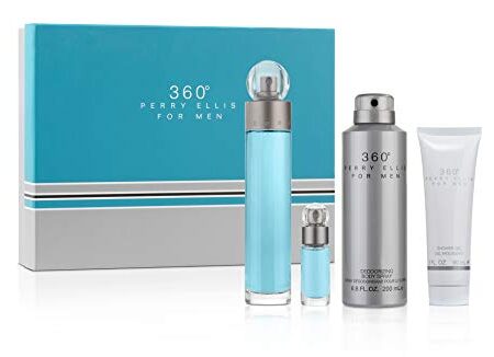 PERRY ELLIS ESTUCHE 360 HOMBRE 4PZS 100ML EDP + 7.5ML EDP + CREMA + GEL DE