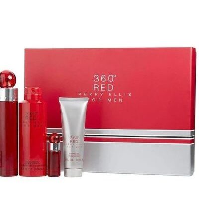 PERRY ELLIS ESTUCHE 360 RED HOMBRE 4PZS 100ML EDT+ SPLASH 100ML+ 30ML EDT+ AFTER SHAVE
