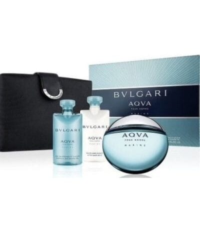 BVLGARI ESTUCHE AQVA MARINE HOMBRE 3PZS 100ML EDT + 15ML EDT + MARICONERA