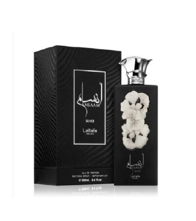 ANSAAM SILVER UNISEX 100ML EDP LATTAFA