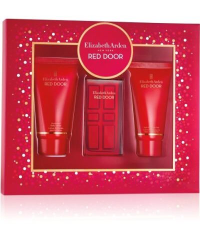 ELIZABETH ARDEN ESTUCHE RED DOOR MUJER 3PZS 100ML + CREMA + GEL