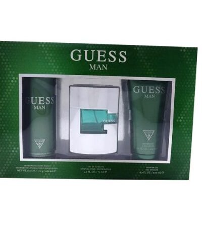 GUESS ESTUCHE HOMBRE 3PZS 100ML EDT + DESODORANTE + GEL DE BAÑO