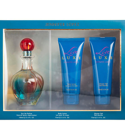 JENNIFER LOPEZ ESTUCHE LIVE LUXE MUJER 3PZS 100ML EDP + CREMA + GEL DE BAÑO