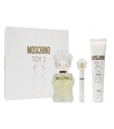 MOSCHINO ESTUCHE TOY 2 MUJER 3PZS 100ML EDP + 10ML EDP + CREMA