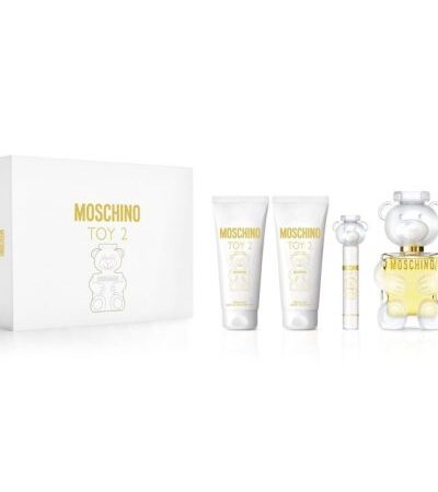 MOSCHINO ESTUCHE TOY 2 MUJER 4PZS 100ML EDP + 10ML EDP + CREMA + GEL