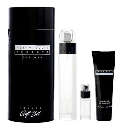 PERRY ELLIS ESTUCHE RESERVA HOMBRE 3PZS 100ML EDT + 7.5ML EDT + AFTER SHAVE