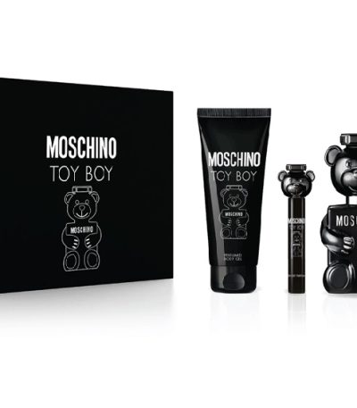 MOSCHINO ESTUCHE TOY BOY HOMBRE 3PZS 100ML EDP + 10 ML + AFTER SHAVE + GEL DE BAÑO