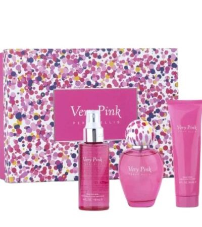 PERRY ELLIS ESTUCHE VERY PINK MUJER 3PZS 100ML EDP + SPLASH + CREMA