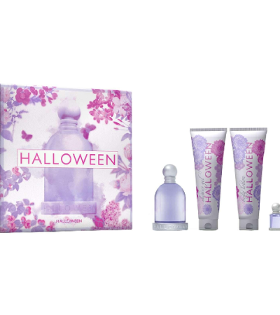 JESUS DEL POZO ESTUCHE HALLOWEEN MUJER 4PZS 100ML EDT + 4.5ML EDT + CREMA + GEL DE BAÑO