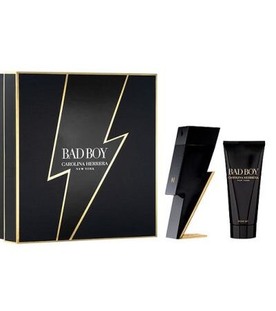 CAROLINA HERRERA ESTUCHE BAD BOY HOMBRE 2PZS 100ML EDT + GEL DE DUCHA