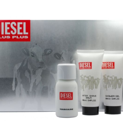 DIESEL ESTUCHE PLUS CAJA LECHE HOMBRE 3PZS 75ML EDT + 30ML EDT + DESODORANTE