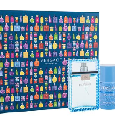 ESTUCHE VERSACE MAN EAU FRAICHE HOMBRE 3PZS 100ML EDT + 10ML EDT + DESODORANTE